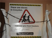 picture of signage re human trafficking