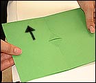 Picture: Unfold the whole paper so it opens up again