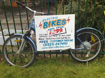 Electric bike for sale at Cambridge
