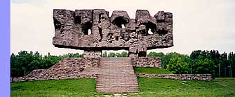 Majdanek monument.