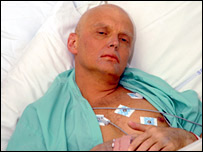 Ông Litvinenko tại bệnh viện