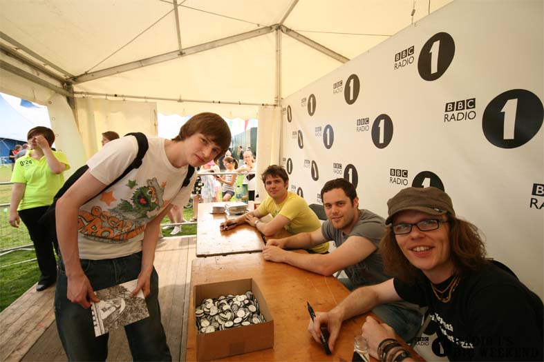 Signing sessions with The Hoosiers