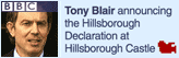 Image of Prime Minister Tony Blair announcing the Hillsborough Declaration