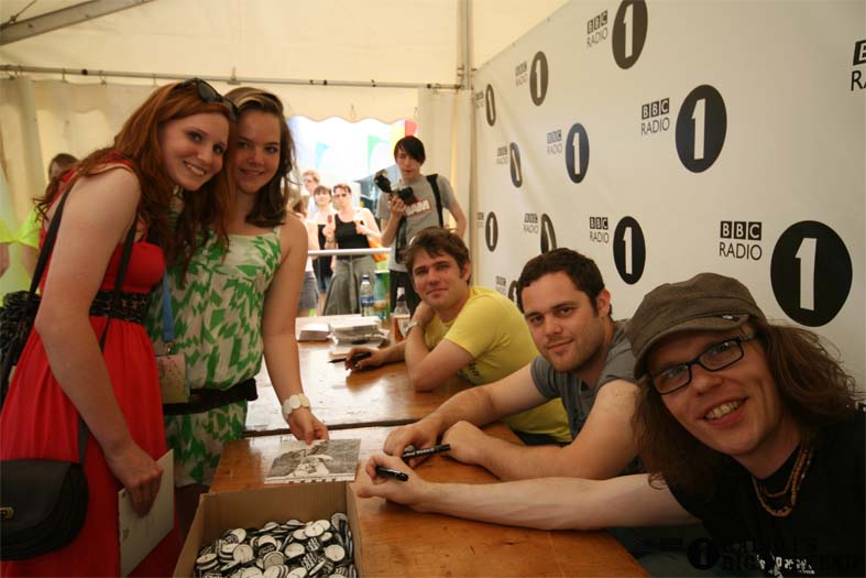 Signing sessions with The Hoosiers