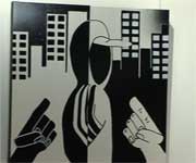 Graffiti art on display in Croydon Clock tower exhibition