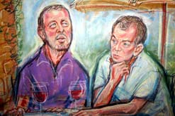 Imagined scene - David Blunkett and Tony Blair