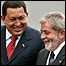 Chávez e Lula em Caracas