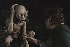 Andy Serkis stars as Gollum in The Lord Of The Rings: The Return Of The King. Film released by: Entertainment Films. Photo Credit: Courtesy of New Line Productions / ©2003 New Line Productions. All Rights Reserved.