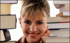 Woman with books