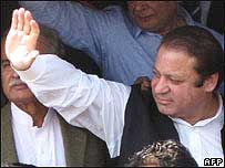 O ex-primeiro-ministro do Paquistão Nawaz Sharif