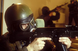 Moscow theatre siege reconstruction