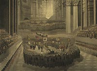 Nelson's funeral service,  St Paul's Cathedral, 9 January 1806