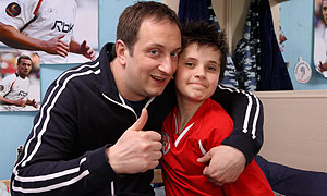 Steve Edge as Terry McConnell and Ceallach Spellman as Malky McConnell. © Hartswood Films/Matt Squire 