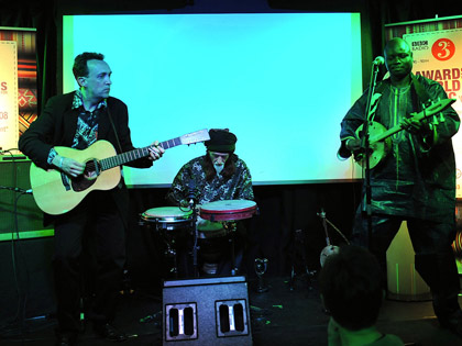 Culture Crossing winners Justin Adams and Juldeh Camara (image by Elliott Franks)