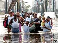 Nova Orleans após a passagem do furacão Katrina