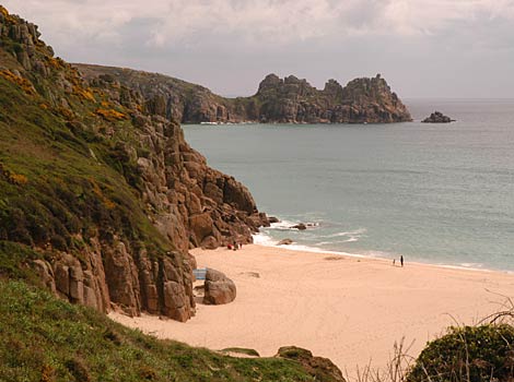 Porthcurno beach