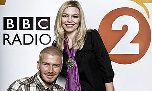 David Beckham and Kate Thornton