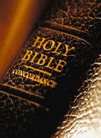 Spine of a Bible concordance (an index of the language used in the Bible)