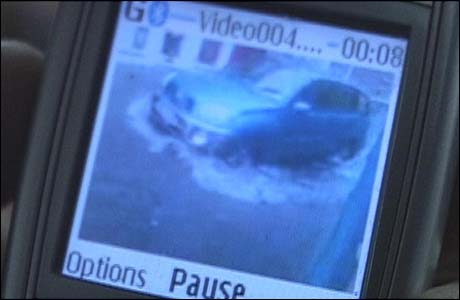Flood image on a mobile phone