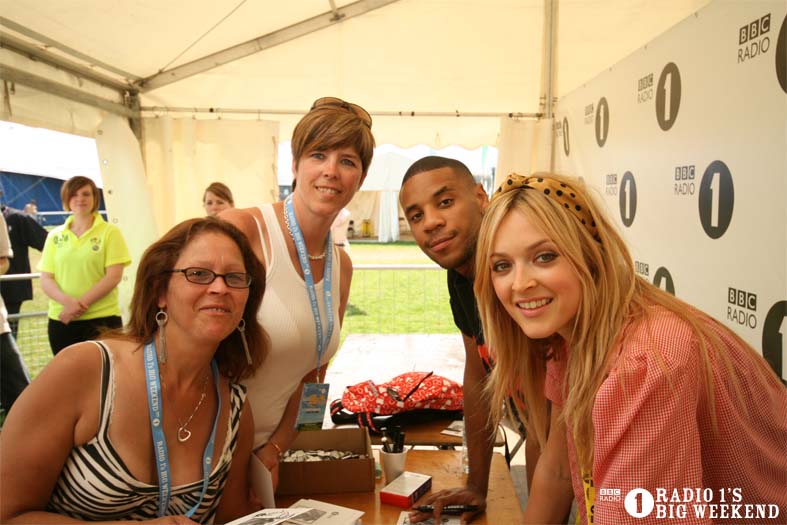 Signing sessions with Fearne and Reggie