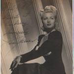 A Pin Up Photo Of Lana Turner Dedicated To the students training  at RAF Carberry Canada