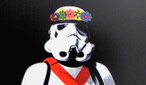 The English Folk Dance And Song Society were going down a storm(trooper) at the festival.