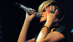 Rihanna performing live at Radio 1's Big Weekend 2010