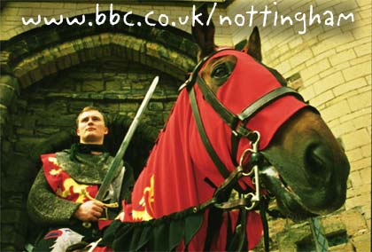 Knight on horseback: Pricture provided by Profile Nottingham