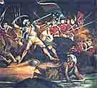 Oil painting of the storming of Srirangapatna, by Sir Robert Ker Porter, 1800