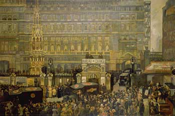 'Outside Charing Cross Station' by J Hodgson Lobley