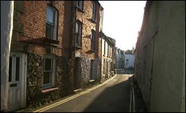 A narrow street in Mevagissey