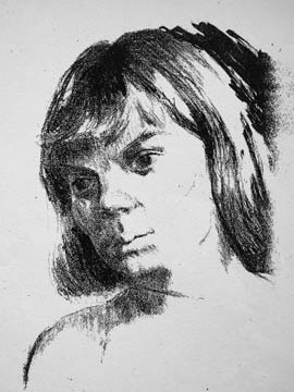 Iris Murdoch by Milein Cosman