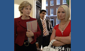 Penny Downie, Ace Bhatti and Jennifer Ellison in New Street Law
