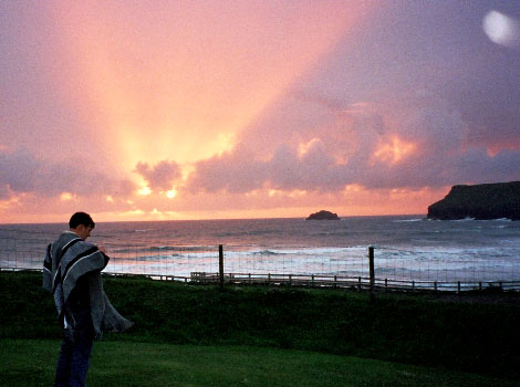 Sunset over Polzeath