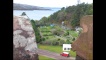 Looking West towards Mull and over the Victorian walled garden.