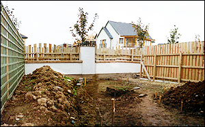 View of raised bed