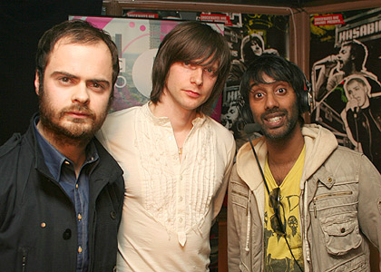 Backstage at the NME Awards