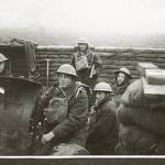 'C' troop gun pit 1/11/1939 La Coguere.  Hitler is expected to march on the Low Countries