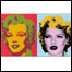 Obras de Banksy e Warhol