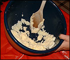 Picture: Put the butter and sugar in the bowl and mix well