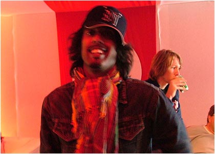 Zane Lowe backstage at Hyde Park