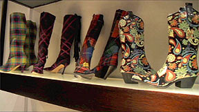 Tartan boots