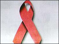 AIDS'i simgeleyen kırmızı kurdele