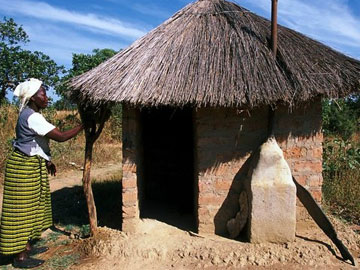 Zambia VIP (Ventilated Improved Pit) Toilet, photo courtesy of WaterAid