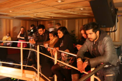 The crowd enjoying the session