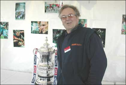 Dave Bradley with the FA Cup