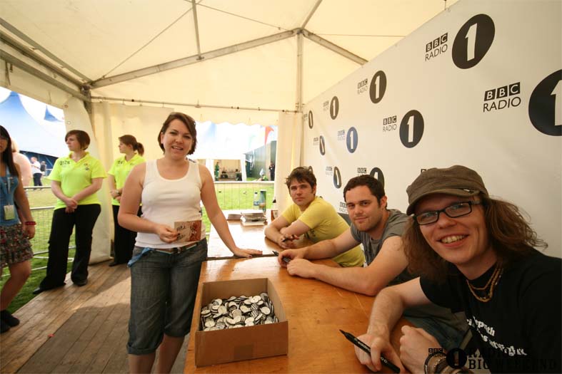 Signing sessions with The Hoosiers