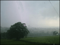 See lightning striking