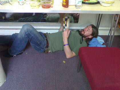 Sean takes a break