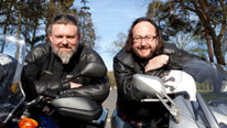 Simon King and Dave Myers ride to the rescue of meals on wheels